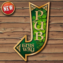 Load image into Gallery viewer, Irish Style Arrow Bar Sign Custom Signs from Twofb.com signs for bars