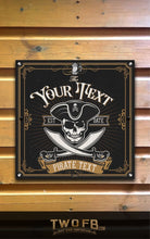 Load image into Gallery viewer, Jolly Roger/Pirate Pub Sign/ Pub Sign/Bar Sign/Home bar sign/Pub sign for outside/Custom pub sign/Home Bar/Pub DƩcor/Military Bar Signs/Custom Bar signs/Barsigns UK/ Man Cave/ Mess Sign/ Bar Runner/ Beer Mats/ Hanging pub sign/ Custom sign/ Garden Signs/Pub signs
