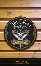 Load image into Gallery viewer, Jolly Roger/Pirate Pub Sign/ Pub Sign/Bar Sign/Home bar sign/Pub sign for outside/Custom pub sign/Home Bar/Pub DƩcor/Military Bar Signs/Custom Bar signs/Barsigns UK/ Man Cave/ Mess Sign/ Bar Runner/ Beer Mats/ Hanging pub sign/ Custom sign/ Garden Signs/Pub signs