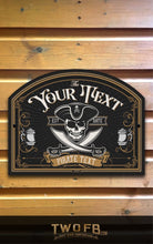 Load image into Gallery viewer, Jolly Roger/Pirate Pub Sign/ Pub Sign/Bar Sign/Home bar sign/Pub sign for outside/Custom pub sign/Home Bar/Pub DƩcor/Military Bar Signs/Custom Bar signs/Barsigns UK/ Man Cave/ Mess Sign/ Bar Runner/ Beer Mats/ Hanging pub sign/ Custom sign/ Garden Signs/Pub signs