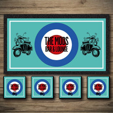 Load image into Gallery viewer, MOD bar runners, custom bar mats, beer coasters