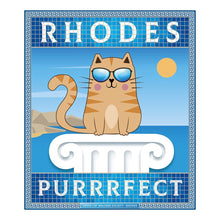 Load image into Gallery viewer, Official GCWS Rhodes Purrrfect Cat T-Shirt Ladies Custom Signs from Twofb.com signs for bars