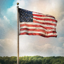 Load image into Gallery viewer, Old Glory artwork on Canvas Custom Signs from Twofb.com signs for bars