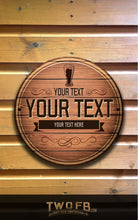 Load image into Gallery viewer, Old School Bar Personalised Bar Sign Custom Signs from Twofb.com pub sign makers