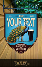 Load image into Gallery viewer, Peacock Inn | Vintage Bar Sign | Pub Signs | funny bar sign | Hanging Signs | Bar Sign