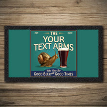 Load image into Gallery viewer, Personalised Bar Mats | Drip Mats | Custom Bar Runners | Boozy Snail