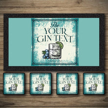 Load image into Gallery viewer, Personalised Bar Mats | Drip Mats | Custom Bar Runners | Garden Gin Bar
