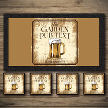 Load image into Gallery viewer, Personalised Bar Mats | Drip Mats | Custom Bar Runners | Garden Pub
