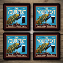 Load image into Gallery viewer, Personalised Bar Mats | Drip Mats | Custom Bar Runners | Peacock Inn