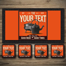 Load image into Gallery viewer, Personalised Bar Mats | Drip Mats | Custom Bar Runners | Pot & Kettle