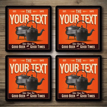 Load image into Gallery viewer, Personalised Bar Mats | Drip Mats | Custom Bar Runners | Pot & Kettle