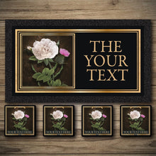 Load image into Gallery viewer, Personalised Bar Mats | Drip Mats | Custom Bar Runners | Rose & Thistle
