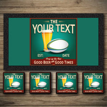 Load image into Gallery viewer, Personalised Bar Mats | Drip Mats | Custom Bar Runners | Scrum Inn