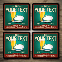 Load image into Gallery viewer, Personalised Bar Mats | Drip Mats | Custom Bar Runners | Scrum Inn