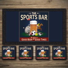 Load image into Gallery viewer, Personalised Bar Mats | Drip Mats | Custom Bar Runners | Sports Bar