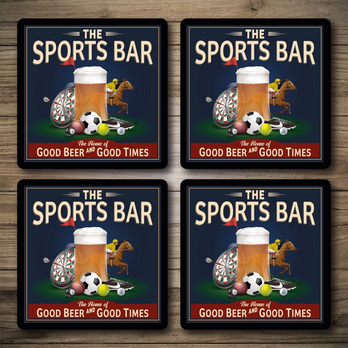 Personalised Bar Mats Drip Mats Custom Bar Runners Sports Bar