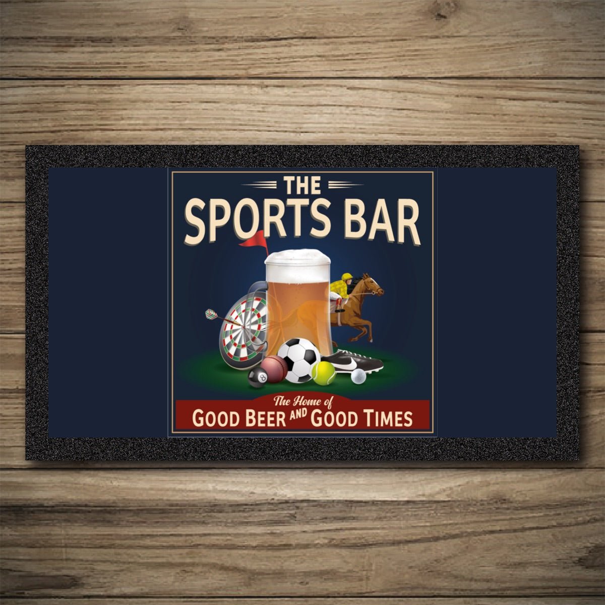 Personalised Bar Mats Drip Mats Custom Bar Runners Sports Bar