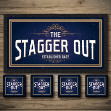 Load image into Gallery viewer, Beer Mats and Bar Runners from Two Fat Blokes. Add your bar name or pub shed name to personalise your Personalised Bar Mats, Drip Mats, Custom Bar Runners, and coasters