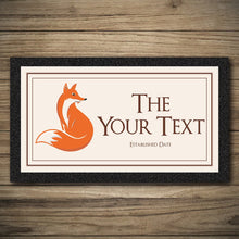 Load image into Gallery viewer, Personalised Bar Mats | Drip Mats | Custom Bar Runners | The Lazy Fox
