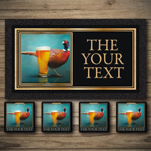 Load image into Gallery viewer, Personalised Bar Mats | Drip Mats | Custom Bar Runners | Pheasant Arms