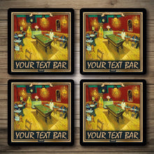 Load image into Gallery viewer, Personalised Bar Mats | Drip Mats | Custom Bar Runners | Vincent Van Gogh Style