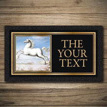 Load image into Gallery viewer, Personalised Bar Mats | Drip Mats | Custom Bar Runners | White Horse