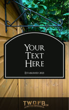 Load image into Gallery viewer, Piano Black Personalised Bar Sign Custom Cafè Signs from Twofb.com Personalised bar signs