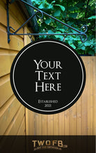 Load image into Gallery viewer, Piano Black Personalised Bar Sign Custom Signs from Twofb.com signs for bars