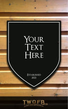Load image into Gallery viewer, Piano Black Personalised Bar Sign Custom Pub Signs from Twofb.com Garden bar sign