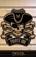 Load image into Gallery viewer, Pirate Bar sign Size guide, Pub signs, Sign printer, Printed signs, Garden signs, Custom Signs.