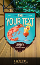 Load image into Gallery viewer, Cocktail Bar Sign | Vintage Bar Sign | Pub Signs | funny bar sign | Hanging Signs | Bar Sign