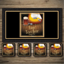 Load image into Gallery viewer, Fender strat bar runner, personlaised beer mats, bar coasters

