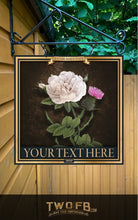 Load image into Gallery viewer, Rose & Thistle Bar Signs| Personalised Pub Sign | Hanging Pub Signs
