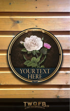 Load image into Gallery viewer, Rose & Thistle Bar Signs| Personalised Pub Sign | Hanging Pub Signs