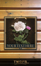 Load image into Gallery viewer, Rose & Thistle Bar Signs| Personalised Pub Sign | Hanging Pub Signs