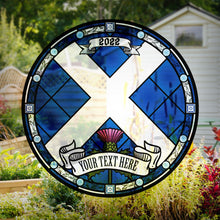 Load image into Gallery viewer, Scottish Window Vinyl  | Stained Glass | Custom window decals
