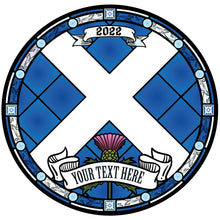 Load image into Gallery viewer, Scottish Window Vinyl | Stained Glass | Custom window decals