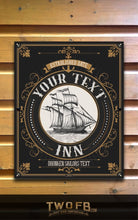 Load image into Gallery viewer, Ship Inn/Nautical Pub Sign/ Pub Sign/Bar Sign/Home bar sign/Pub sign for outside/Custom pub sign/Home Bar/Pub Décor/Military Bar Signs/Custom Bar signs/Barsigns UK/ Man Cave/ Mess Sign/ Bar Runner/ Beer Mats/ Hanging pub sign/ Custom sign/ Garden Signs/Pub signs