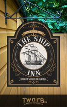 Load image into Gallery viewer, Ship Inn/Nautical Pub Sign/ Pub Sign/Bar Sign/Home bar sign/Pub sign for outside/Custom pub sign/Home Bar/Pub Décor/Military Bar Signs/Custom Bar signs/Barsigns UK/ Man Cave/ Mess Sign/ Bar Runner/ Beer Mats/ Hanging pub sign/ Custom sign/ Garden Signs/Pub signs