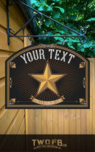 Load image into Gallery viewer, Star Inn/Nautical Pub Sign/ Pub Sign/Bar Sign/Home bar sign/Pub sign for outside/Custom pub sign/Home Bar/Pub Décor/Military Bar Signs/Custom Bar signs/Barsigns UK/ Man Cave/ Mess Sign/ Bar Runner/ Beer Mats/ Hanging pub sign/ Custom sign/ Garden Signs/Pub signs