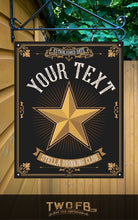 Load image into Gallery viewer, Star Inn/Nautical Pub Sign/ Pub Sign/Bar Sign/Home bar sign/Pub sign for outside/Custom pub sign/Home Bar/Pub Décor/Military Bar Signs/Custom Bar signs/Barsigns UK/ Man Cave/ Mess Sign/ Bar Runner/ Beer Mats/ Hanging pub sign/ Custom sign/ Garden Signs/Pub signs
