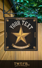 Load image into Gallery viewer, Star Inn/Nautical Pub Sign/ Pub Sign/Bar Sign/Home bar sign/Pub sign for outside/Custom pub sign/Home Bar/Pub Décor/Military Bar Signs/Custom Bar signs/Barsigns UK/ Man Cave/ Mess Sign/ Bar Runner/ Beer Mats/ Hanging pub sign/ Custom sign/ Garden Signs/Pub signs