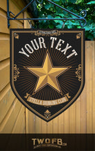 Load image into Gallery viewer, Star Inn/Nautical Pub Sign/ Pub Sign/Bar Sign/Home bar sign/Pub sign for outside/Custom pub sign/Home Bar/Pub Décor/Military Bar Signs/Custom Bar signs/Barsigns UK/ Man Cave/ Mess Sign/ Bar Runner/ Beer Mats/ Hanging pub sign/ Custom sign/ Garden Signs/Pub signs