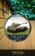 Load image into Gallery viewer, Pub Sign/Pub/Home bar sign/Pub sign for outside/Custom pub sign/Home Bar/Pub Décor/Personalised Metal/Custom Bar signs/Barsigns UK/ Man Cave/ Bar/ Bar Runner/ Beer Mats/ Hanging pub sign/ Custom sign/ Garden Signs/Pub signs/Tank Inn