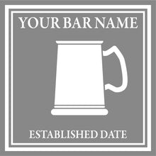 Load image into Gallery viewer, Tankard logo - Frosted window graphics. Bar & Cafe style window Decals