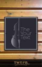 Load image into Gallery viewer, The Bass Note Personalised Bar Sign Custom Pub Signs from Twofb.com Hanging Bar signs
