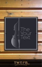 Load image into Gallery viewer, The Bass Note Personalised Bar Sign Custom Pub Signs from Twofb.com Hanging Bar signs
