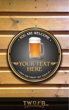 Lade das Bild in den Galerie-Viewer, The Brave Boozer Personalised Bar Sign Custom Signs from Twofb.com Pub sign designs