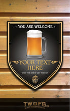 Lade das Bild in den Galerie-Viewer, The Brave Boozer Personalised Bar Sign Custom Signs from Twofb.com Home bar signs UK