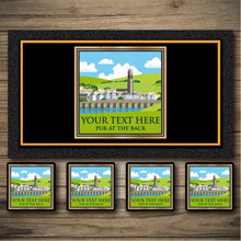 Load image into Gallery viewer, Custom bar runner, Personalised beer mats, Bar mats, beer coasters.